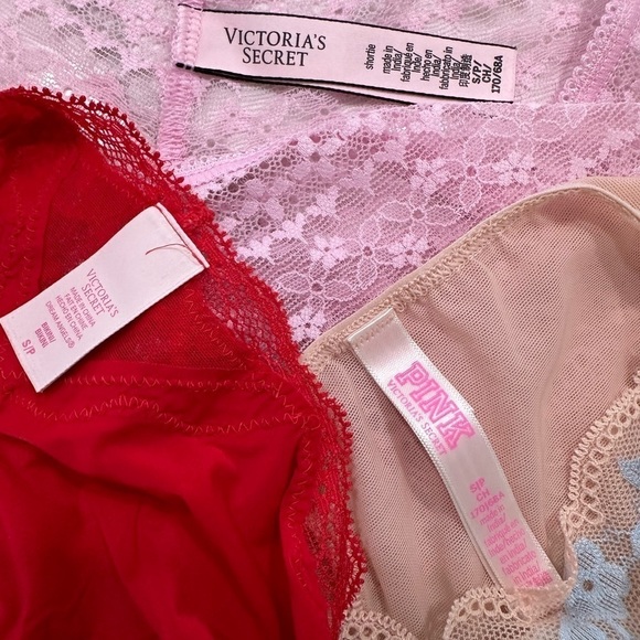 Victoria’s Secret lace panties lot of 3 size S - Picture 6 of 6